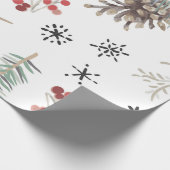 Winter Berries Cadeaupapier (Hoek)