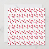 Winter Berries Greenery kerstfoto | Vierkant (Achterkant)