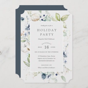 Winter Berries Vakantie Party uitnodiging