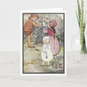 Winter Berries van Anne Anderson Feestdagen Kaart