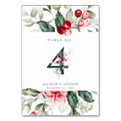 Winter Berry | Tabel nummer 4 Kaart (Voorkant)
