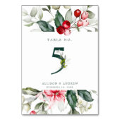 Winter Berry | Tabel nummer 5 Kaart (Voorkant)