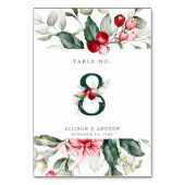 Winter Berry | Tabel nummer 8 Kaart (Voorkant)