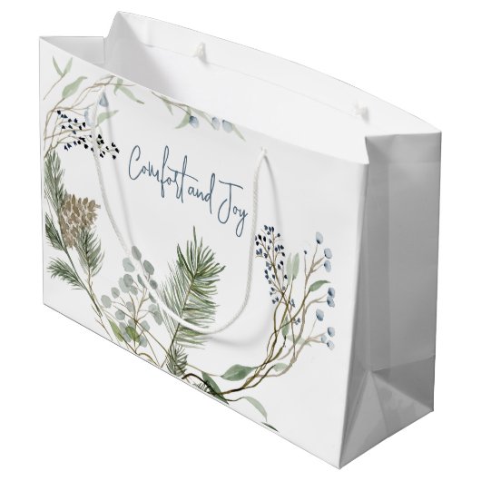 Winter Berry Wreath Groot Cadeauzakje (Achterkant Gekanteld)