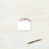 Winter bessen groen gebladerte bruiloft Kerstmis Post-it® Notes (Op bureau)