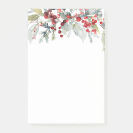 Winter bessen groen gebladerte bruiloft Kerstmis Post-it® Notes