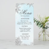 Winter Bevroste Snowflake Menu (Staand voorkant)