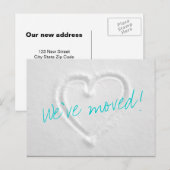 Winter Bewegende briefkaarten met getrokken hart i (Voorkant / Achterkant)