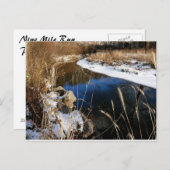 winter bij de beek briefkaart (Voorkant / Achterkant)