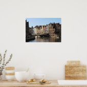 Winter bij de Kornlei in Gent, België Poster (Keuken)