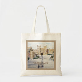 Winter bij het kasteel van Windsor door Farida Gre Tote Bag