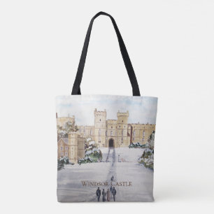 Winter bij het kasteel van Windsor door Farida Gre Tote Bag