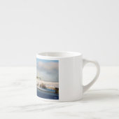 Winter bij Mackinac Bridge espresso mok (Rechts)