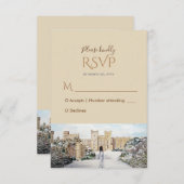 Winter bij Windsor Castle Wedding Response RSVP (Voorkant / Achterkant)