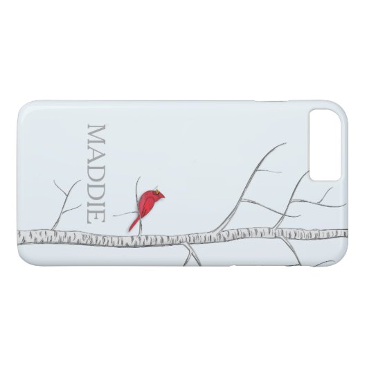 Winter Birch Tree Cell Phone Case (Achterkant (Horizontaal))