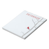 Winter Birch Tree Note Pad Notitieblok (Gedraaid)