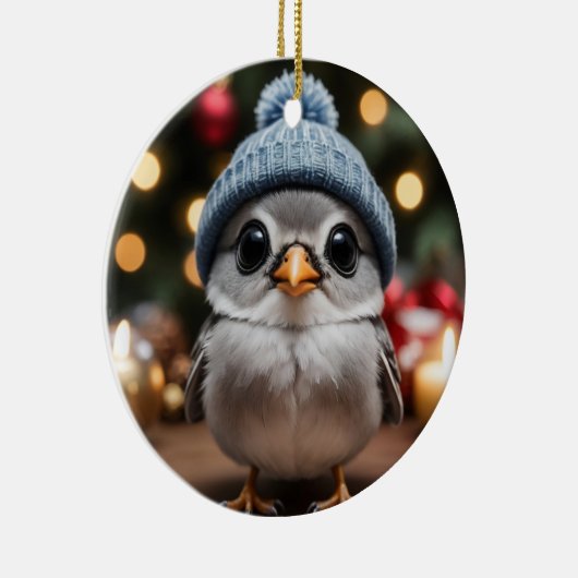 Winter Bird Keramisch Ornament (Rechts)