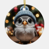 Winter Bird Keramisch Ornament (Voorkant)