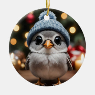 Winter Bird Keramisch Ornament