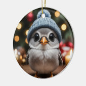 Winter Bird Keramisch Ornament (Links)