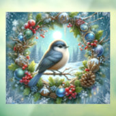 Winter Bird Window Cling Raamsticker (Vel 3)