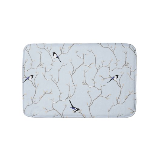 Winter BIrds Badmat (Voorkant)