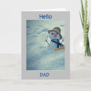 **WINTER BIRTHDAY NAAR MIJN DAD* KAART