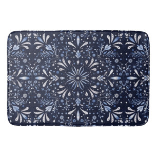 Winter Blauw Bad Mat