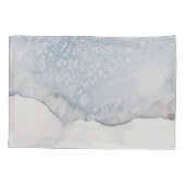 Winter Blauw en wit, Snowflake Design Kussensloop (Achterkant)