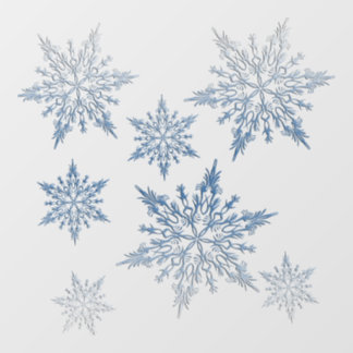 Winter Blauw Raamsticker