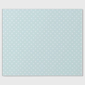 Winter Blauwe Polka Dot Cadeaupapier (Vlak)
