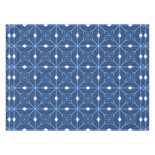 Winter Blauwe sneeuw en ijsballon Tafelkleed (Voorkant (Horizontaal))