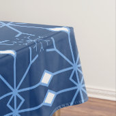 Winter Blauwe sneeuw en ijsballon Tafelkleed (Voorbeeld)