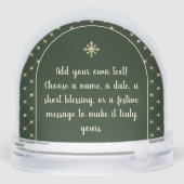 Winter Blessing Custom Baby Keepsake (Arrière)