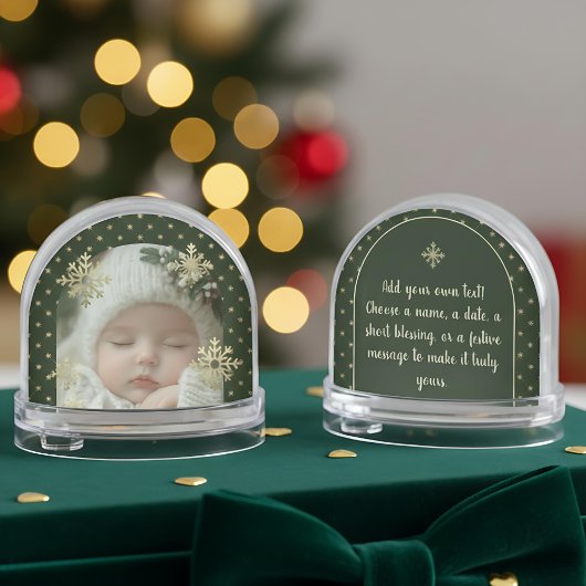 Winter Blessing Custom Baby Keepsake Sneeuwbol