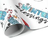 Winter Blessings Customize Cadeaupapier (Rol Hoek)