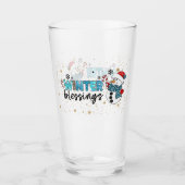 Winter Blessings Customize Glas (Voorkant)