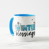 Winter Blessings Customize Mok (Voorkant links)