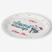 Winter Blessings Customize Papieren Bordje (Gekanteld)
