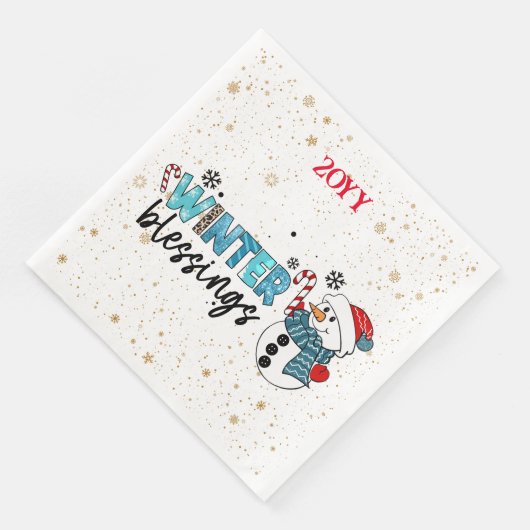 Winter Blessings Customize Servet (Hoek)