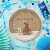 Winter Blessings Papieren Bordje (Feest)