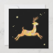 Winter Blessings Rendier Bruiloft Save the Date (Achterkant)