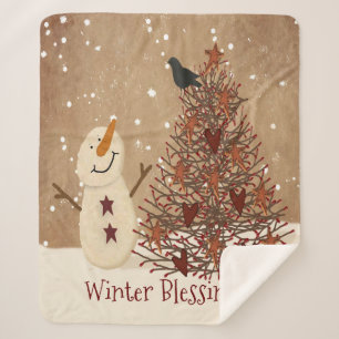 Winter Blessings Sherpa Deken