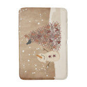 Winter Blessings Snowman Bath Mat (Voorkant Verticaal)