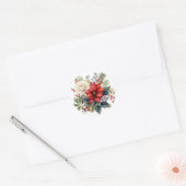 Winter Bloemen Boeket Stickers (Envelop)