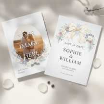 Winter Bloemen Foto Save The Date