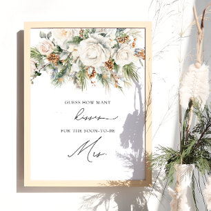 Winter Bloemen Hoeveel Kussen Vrijgezellenfeest Ga Poster