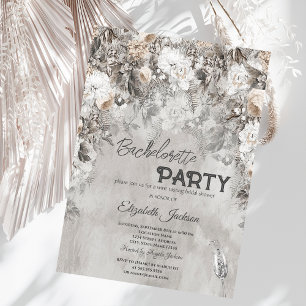 Winter Bloemen Wonderland Bachelorette Kaart