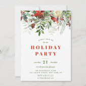 Winter bloemenkerstfeest kaart (Voorkant)