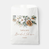 Winter Bloemstuk Dennenboom Bruidsdouche Bedankzakje (Voorkant)